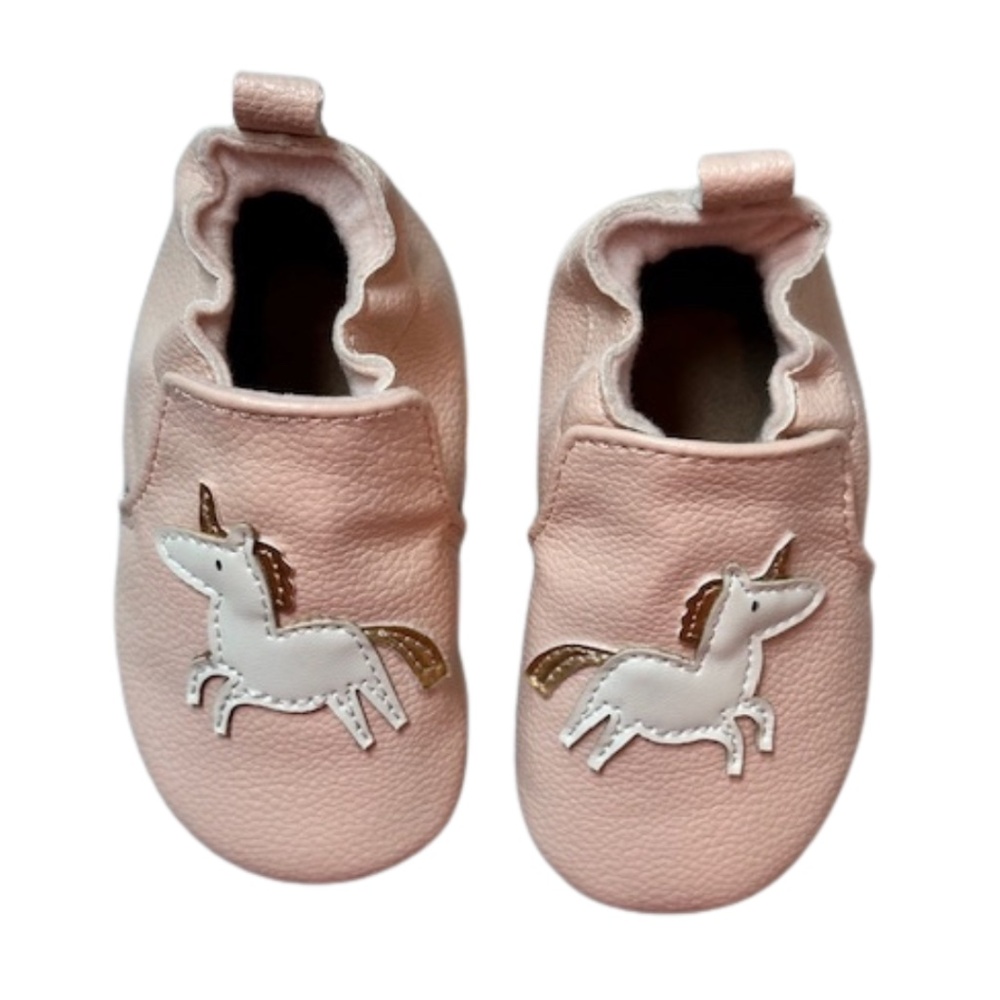 NWOT - Robeez Goldie Unicorn Baby Shoes